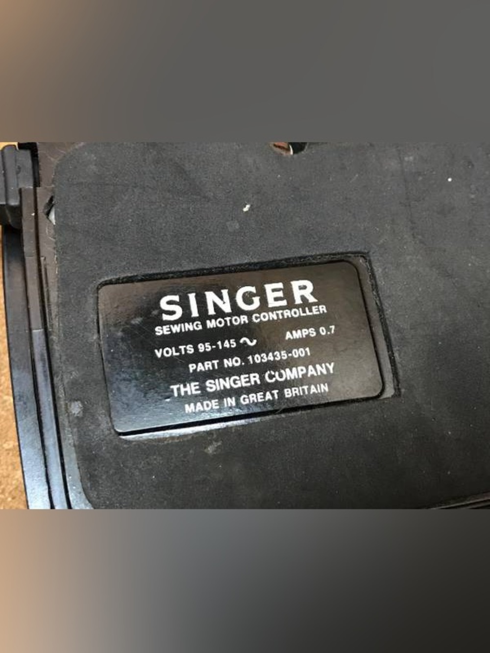 Singer Sewing Machine Foot Pedal Controller - Picture 4 of 4